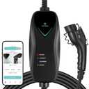 Lectron Level 1 J1772 Charger (WiFi Version) - 120V, 15 Amp, NEMA 5-15 Plug, 16 ft Extension Cord - Portable Electric Car Charger for J1772 Evs