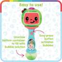Little Kids Cocomelon Light and Sound Musical Bubble Wand, Includes Bubble Solution