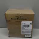 Drain Auger, Clog Remover with Drill Adapter, 25 Feet Flexible Plumbing Snake Use Manually or Powered for Kitchen, Bathroom and Shower Sink, Comes with Gloves (orange)