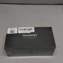 MANSPOT Manscape Groin & Body Hair Trimmer for Men, Electric Ball Pubic Trimmer Shaver,Manscape Kit with 4 Guard,Replaceable Ceramic Blade Heads,Waterproof Wet/Dry Shaver,90 Minutes Shaving (Black)