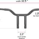12" Rise T-Bar Handlebar Fit for Harley Softail 1996-2024