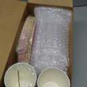 350 Pcs Ice Cream Drip Baseball Birthday Party Decorations Set Ice Cream Paper Plates Napkins Fork Set Disposable Fairy Tableware Decorations Supplies for Baby Shower Dinner Serves 50