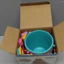 Holady 12 Pack 5'' Inch Sand Beach Buckets Pail with Beach Shovels,Sand Bucket Water Bucket for Beach Fun Great Summer Party Accessory