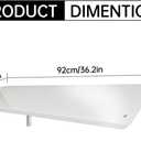 36.2" Mini Split Cover, AC Rain Cover Awning, Galvanized Steel Shade