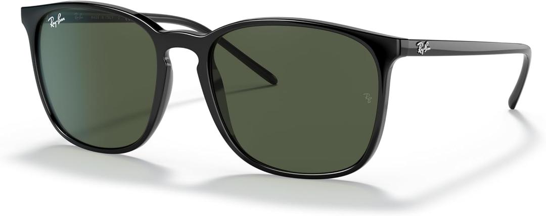Ray-Ban Rb4387 Evolve Photochromic Square Sunglasses (Black/Dark Green)