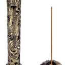 Incense Burner, Stick Incense Holder Brass Incense Holder Dragon Phoenix Relief Craft Stick Incense Burner for Ornaments Tea Room Decoration Indoor Outdoor Use