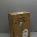 RORIANO Rustic Touch Table Lamp for Bedroom, 3-Way Dimmable Nightstand Lamp with 2 USB Ports, Retro Vintage White Glass Shade Leaf Desk Lamp for Living Room Entryway, LED Bulb Included