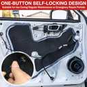 100pcs Nylon Universal Cable Tie Buckle, Heavy Duty Nylon Cable Ties Zip Ties Rivet for Car Fender Bumper Trunk, Self-Locking Zip Tie Clips with Pin & Button