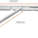 Folding Shelf Brackets, Max Load 330 lb, Heavy Duty Stainless Steel Collapsible Wall Mounted Shelf Brackets for Table, Space Saving DIY Bracket, Pack of 2 (Silver, 2packs 12 Inch)