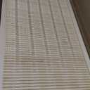 3 Panel Short Room Divider Screen,Beige Freestanding Partition,Small Bamboo Panel Divider for Room Seperation,3.95 FT Tall