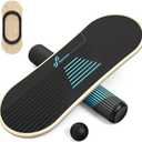 Sportneer Balance Board 7 Modes Wobble Board with Adjustable Stoppers Exercise Balancing Stability Trainer for Improve Balance, Surf Trainer & Physical Therapy - Roller and 2.8'' Ball Included (Blue)