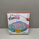 Light Up Fishing Game Toys, Rotating Board Game with Music Including 45 Fishes and 8 Fishing Poles, Party Game Toys for Kids Age 4 5 6 7 8 and Up