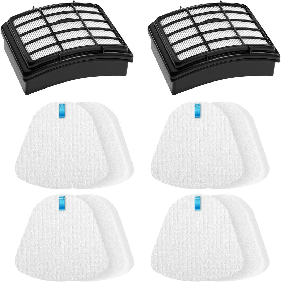 2 Pack + Filters for Shark Vacuum Navigator Lift Away Filter Replacement ZU503AMZ NV350 NV351 NV352 NV355 NV356E NV357 NV360 NV370 UV440 UV540, Parts XFF350 XHF350