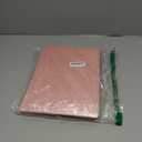 Toplive Padfolio 3 Ring Binder Organizer for Women, Business Portfolio for Women A4 Letter Size PU Leather Folder for Interview Conference Presentation, Rose Gold