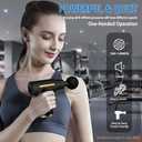 Small Massage Gun Handheld Deep Tissue Massager Gun Ideal Gift for Men & Women (RED)
