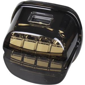 Smoked Layback LED Tail Lights Assembly Motorcycle Brake Taillights Compatible with Harley Touring Road King Road Glide Dyna Electra Glide Street Bob Fat Bob Sportster Ultra Limited (Red)