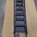 9 Step Ladder with Tool Tray,Folding Step Stool with Wide Pedal,Safety Locking,Convenient Tool Platform,Sturdy Steel Ladder Portable Safety Ladder for Painting Home Garden Outdoor Garage