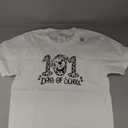 101 Days of School Dalmatic Dog T-Shirt (S, White)