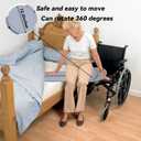 Sliding Board to Wheelchair Transfer, Transfer Board for Wheelchair User, Sliding Disk for Transfer Wheelchair, Slide Board, (No-Lift Transfer System for Disabled, Patient, Gray)