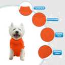 Mihachi Turtleneck Dog Sweater - Winter Coat Apparel Classic Cable Knit Clothes with Leash Hole for Cold Weather, Ideal Gift for Pet in New Year Orange X-Small