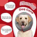 Dog Cone for Large Dogs After Surgery, Soft Dog Cone Collar for Dogs to Stop Licking, Adjustable Comfy E-Collar Alternative Lightweight Post-Surgery Recovery Elizabethan Collar for Pet