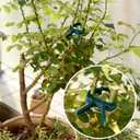 Plant Support Clips, 120 PCS Gentle Flower Plant Clamps for Supporting Vine Climbing Plants, Gardening Lever Loop Gripper Clips Help Stems Vines Grow Straight Upright, 2 Sizes in one Pack