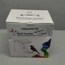 Smart Bird Feeder with Camera Solar Powered, 2K HD Video, AI Bird Species Identification, Instant Arrival Alerts, Weatherproof Design for Effortless Birdwatching, Best Gift for BirdLovers, Red