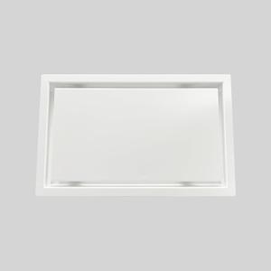 8x14 Inch Surface-Mount Metal (Steel) Wall Vent Cover – Screwless Look, No Damper, White 1 Pc