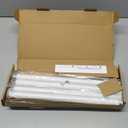 IFELS Heavy Duty Curtain Rods for Windows 66 to 120 Inch, 1 Inch Adjustable White Curtain Rod Set with Easy Installation and Modern Design (A1,White,30-120")