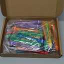 Jenaai 24 Pcs Valentines Gift Cards with Mini Bubble Wands Valentine's Exchange Gifts Prize Funny Bubble Wands with Cards Party Game Photo Supplies(Astronaut)