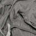 Biscaynebay Wrap Around Bed Skirts for King & Cal King Beds 17" Long Drop, Silver Grey Elastic Dust Ruffles Easy Fit Wrinkle & Fade Resistant Silky Luxurious Fabric Solid Machine Washable