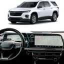 4PCS Car Screen Protector for 2024 2025 Chevy Traverse RS/Z71/LT/LS & 2024 2025 Blazer EV Accessories 17.7In Navigation+11In Dashboard Nano Touchscreen Protector Film HD Clear Bubble Free
