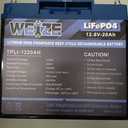 WEIZE 12V 20Ah LiFePO4 Lithium Battery, Built in BMS Group U1 Deep Cycle Low Temperature Protection Rechargeable Battery, 2000+ Life Cycles, Perfect for Marine, Kids Scooters, Power Wheels
