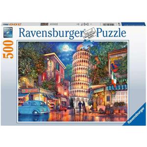 Ravensburger Evening in Pisa 500 Piece Jigsaw Puzzle for Adults and Kids Age 10 Years Up, Black