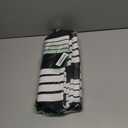 Black and White Striped Rug (27.5 x 43 Inches),Black and White Outdoor Rug, Hand-Woven Striped Rug Indoor/Outdoor Area Rug Front Door Floor Mat for Farmhouse/Porch/Living Room.