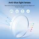 Dollger Safety Glasses With Progressive Reading 2.0 Lens and blue light eye protection safety goggles, Clear, 2.0