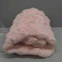 Smoofy Faux Fur Throw Blanket for Couch - Blush Pink Super Soft Cozy Bubble Blanket, Fluffy Plush Fuzzy Throw for Sofa & Bed, Thick Lightweight Warm Blanket, Luxury Aesthetic Gift for Women 50"x60"