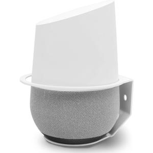 Google Home Wall Mount, ALLICAVER Sturdy Metal Made Mount Stand Holder for Google Home.(White)