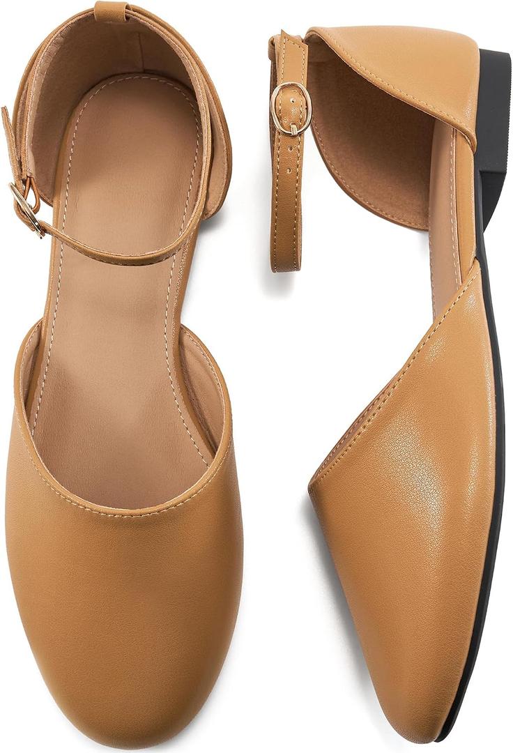 FUDYNMALC Womens Sandals Dressy Flats: 2026 Closed Toe Comfortable Flat Shoes Casual Walking Footwear for Wedding Summer Beach Travel