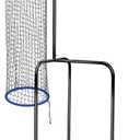 Leyndo Volleyball Setter Trainer Net Adjustable Angle Volleyball Target Net for Indoor and Outdoor Practice Sturdy Footed Base Training Equipment