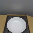 Onniyor 10 Inch Ceramic Fruit Bowl with Stand for Kitchen Counter, Large Serving Bowl for Dining Table, Modern Decorative Bowl for Home Decor & Gift, Elegant Versatile Vegetables Holder Storage, White