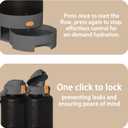 50oz Leakproof Dog Water Bottle for Hiking & Camping with Pet Sharing Technology - Dual Hydration Zones, Portable Dog Water Bottle, Travel Accessories for Humans and Pets, BPA Free, Pink