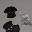 18 Pcs 3D Hinge Discs Hardware Kit 2 Sets Black Hinge Discs 8 Pairs Screws and Washers for Snowboard Ski Winter Sports Equipment Systems