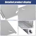 Boat Seat Pedestal Base Slider SP-15900 Tilt-N-Slide Mounting Plate Set for Bench Style Seats, Bench Style Seat Plate on 15-Inch RailsHeavy-Duty Aluminum Boat Seat Pedestal Base