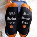 Gifts for Brother - Christmas Birthday Valentine's Day Presents for Brother Adult,Stocking Stuffers,Men Socks (Black)