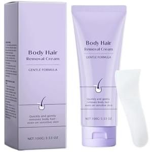 Gentle Body Hair Removal Cream - Mild Formula with Hydration & Nourishment for Smooth, Delicate Skin Exp: 06/13/2028