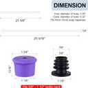 GAGALIFE Sink Soap Dispenser Extension Tube Kit, 47" Food-Grade Silicon Tube with Upgraded Check Value for Under Sink Soap Dispenser, No More Top Refill