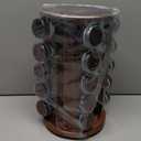 New England Stories Revolving Spice Rack Set with 20 Spice Jars, Kitchen Spice Tower Organizer for Countertop or Cabinet - Carousel Storage Includes 386 Spice Labels (Gold)