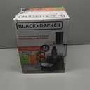 BLACK+DECKER 8-Cup Food Processor, Easy Assembly, Stainless Steel S-Blade, Shred, Slice, Chop, Puree, 450W Motor