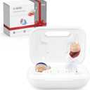 CUEME Hearing Aids - OTC Rechargeable Hearing Aids for Seniors, Clear Sound, Up to 48 Hours of Battery Life, 3 Sizes of Earbuds, Portable Charging Case Included, Automatic On/ Off